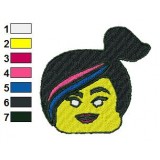 Head Wyldstyle The Lego Movie Embroidery Design